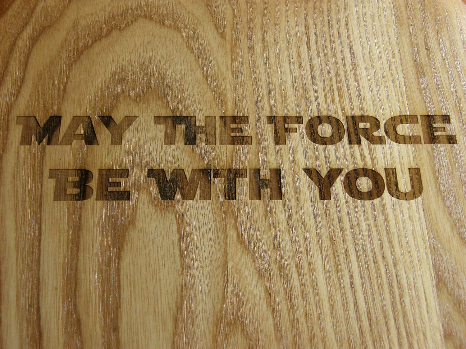 Laser engraved Star Wars toilet seat.