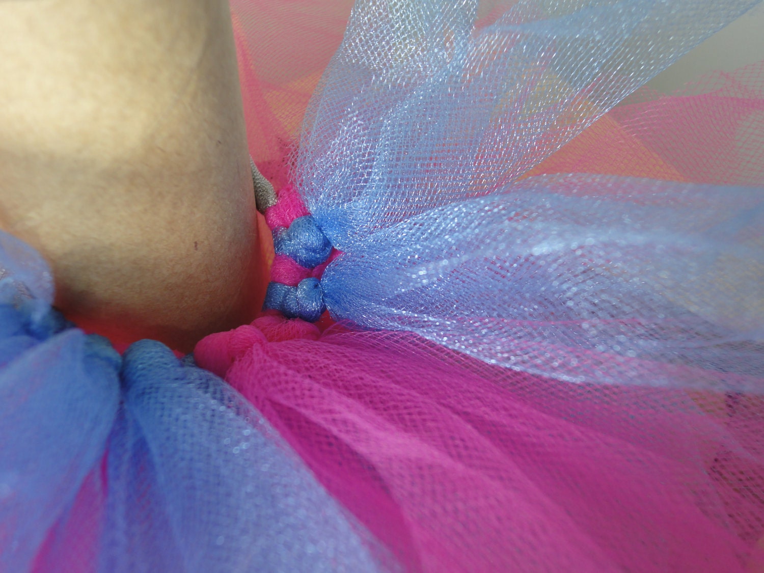 Hot Pink and Shinny Blue Pet Tutu