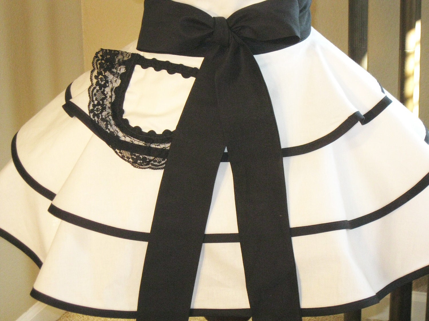 French Maid Apron -White