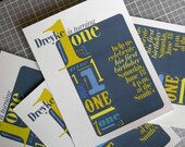 Number ONE first birthday party invitation