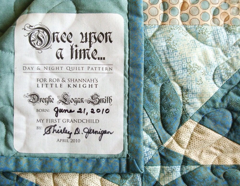 Custom Designed Quilt Label