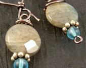 Labradorite with Blue Glass