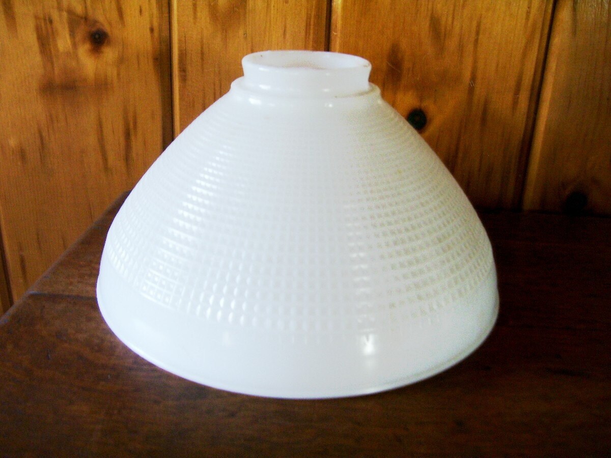Torchiere Glass Lamp Shades on Corning Milk Glass Ceiling Light Torchiere Lamp Shade Waffle Pattern