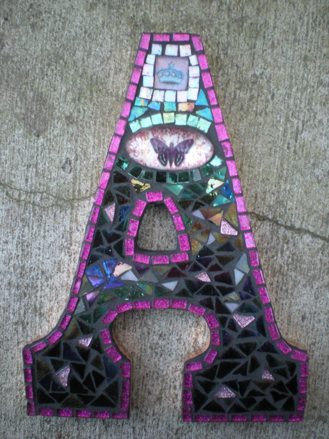 Custom Mosaic Monogram You choose the color, letter, and design