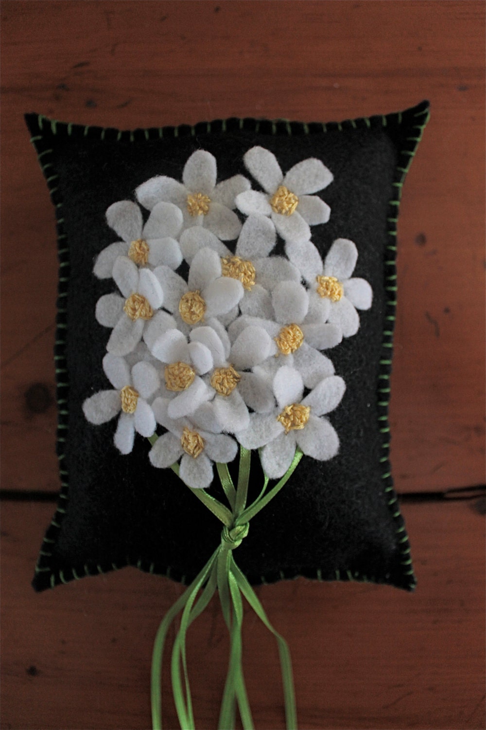 Ring Bearer Wedding Pillow "Bunch of Daisies" SPECIAL REG. 24.00 now 14.75