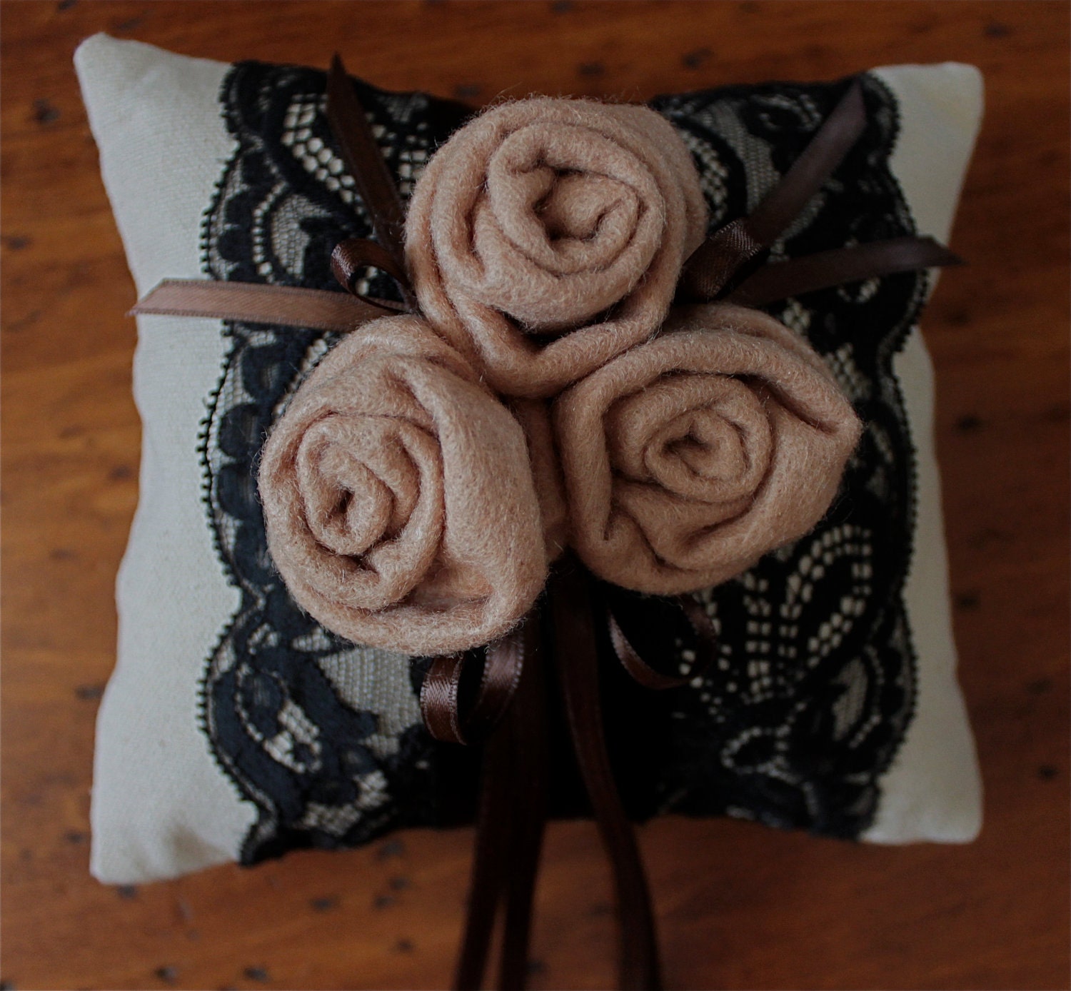 OOAK Ring Bearers Rose Garden Wedding PIllow SPECIAL reg. 32.00 now 16.00