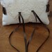 OOAK Ring Bearer Wedding Pillow Victorian Tatted Lace Brown Satin.