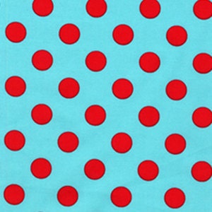 Quarter Dot Fabric in Aqua by Michael Miller - 1 yard