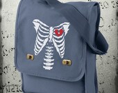 Messenger Bag Ribcage Heart