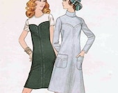 1970s A-line dress pattern Butterick  5959 Small Bust 31.5 vintage sewing pattern