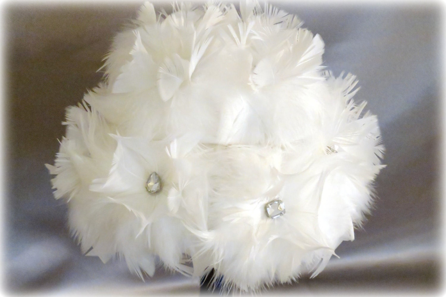 Feather Flowers Belle Set of Six for making DIY Brides Bouquets and Wedding Bouquets - MyEverAfter