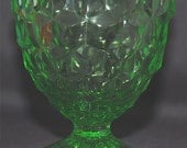 Vintage "CUBE" Candy Jar bottom in green by the Jeannette Glass Co., ca 1929-1933 Price Lowered
