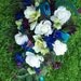 Royal Peacock Wedding Flowers Bridal Bouquet Real Touch Roses and Orchids TeaL, PLuM, BLue, aND GReeN WeDDiNG FLoWeRS
