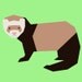 Ferret paper-piecing pattern, PDF