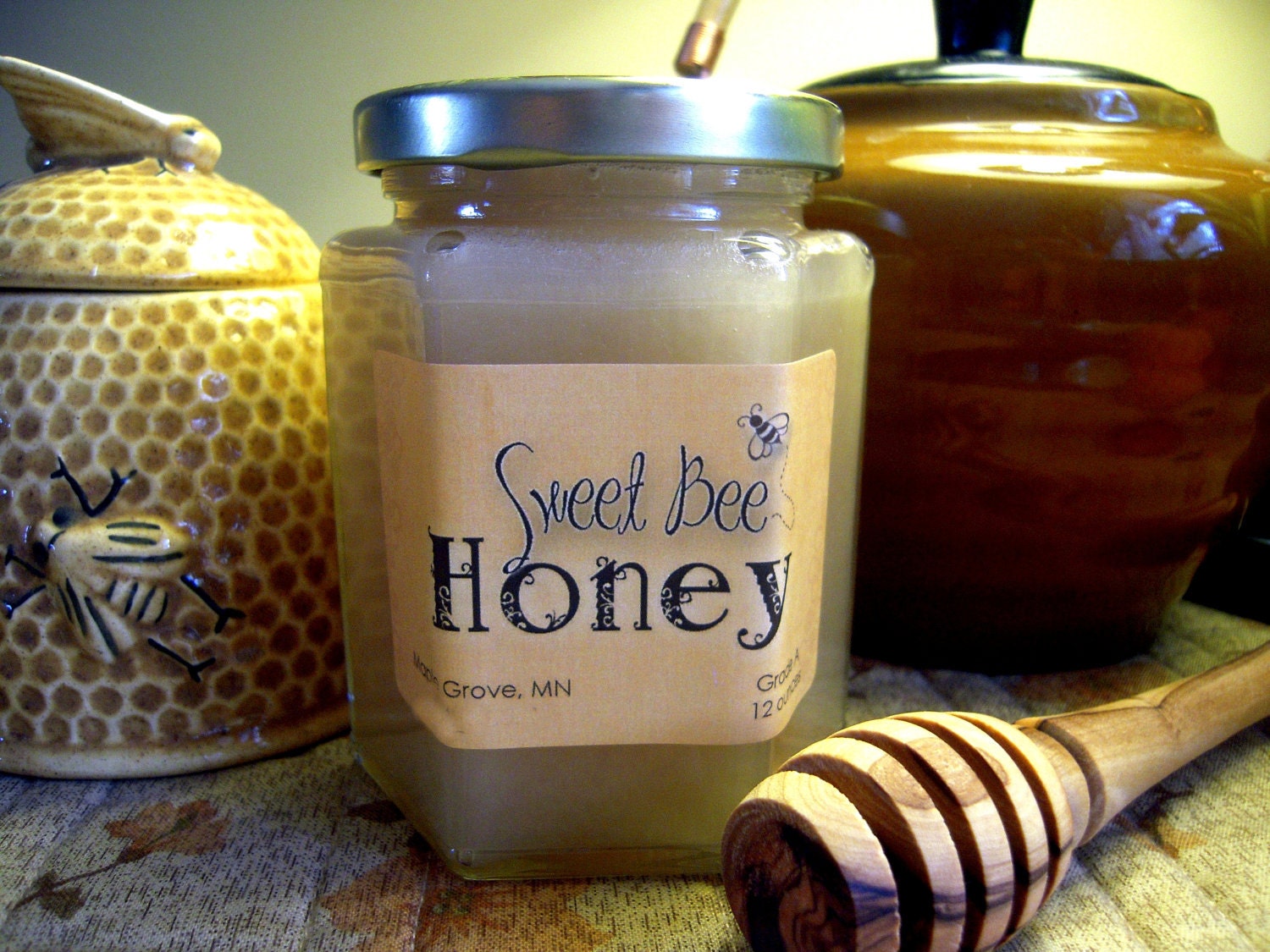 Creamed Whipped Spun Honey, 12 oz Jar