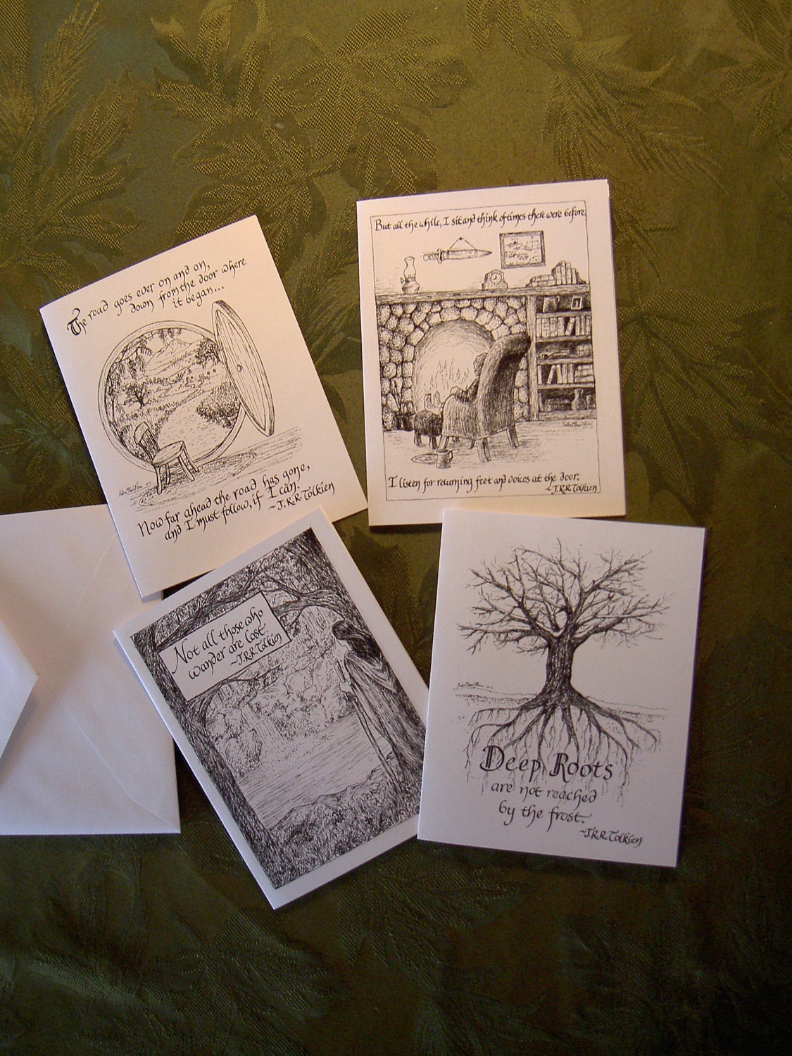 Tolkien Quotes notecard set
