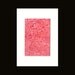 Red Watercolor & Salt Original Abstract Art Painting