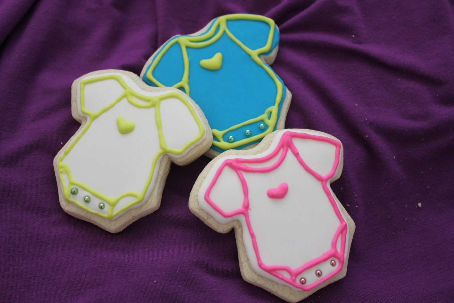 Baby Onesie Sugar Cookies