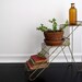 Vintage Metal Plant Stand - Mid Centruy Modern Planter, Metal Shelf, Display, Garden