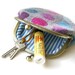 Embroidered blue Coin Purse