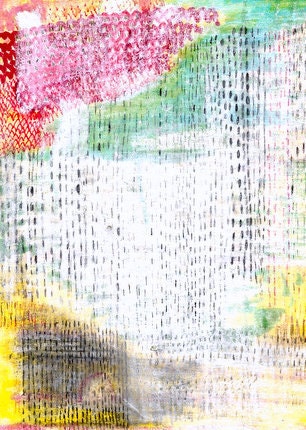 Large Abstract Art Print, Summer Rain