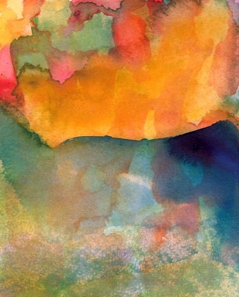 Art Print, Painting, Autumn Day, 16 x 20