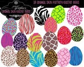 Animal Print Easter Egg Clip Art Easter Egg Clipart Digital Clip Art Easter Egg Zebra Print Easter Party Printable Instant Download Il_170x135