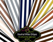 Digital Printable Stripe Paper, Black and White Stripe, Background Paper, Printable Background, Instant Download Il_170x135