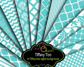 Tiffany Blue Paper Tiffany Printables Tiffany Blue Digital Paper Printable Paper Wedding Paper Instant Download Il_170x135