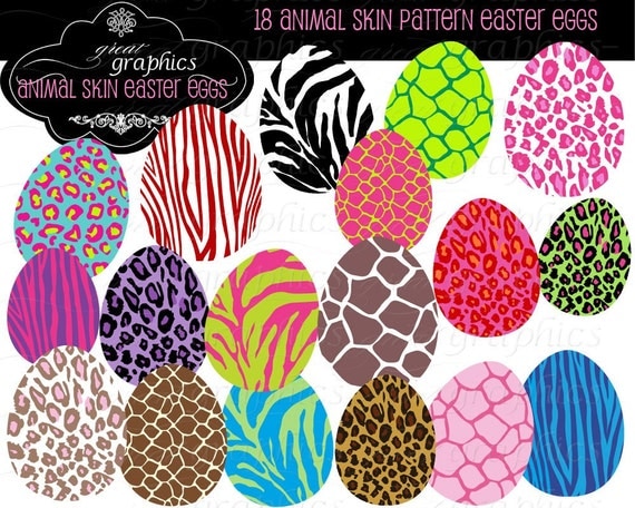 Animal Print Easter Egg Clip Art Easter Egg Clipart Digital Clip Art Easter Egg Zebra Print Easter Party Printable Instant Download Il_570xn