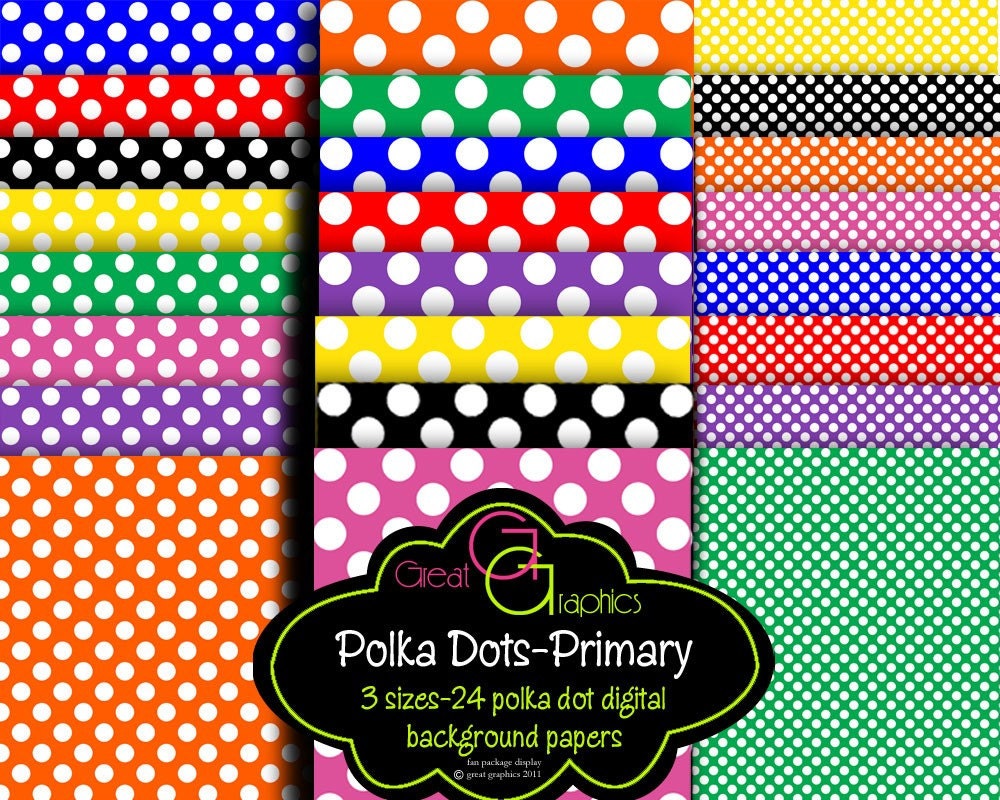 Polka Dot Paper Digital Polka Dot Paper Printable Polka Dots Digital Paper Polka Dot Background Instant Download Il_570xn