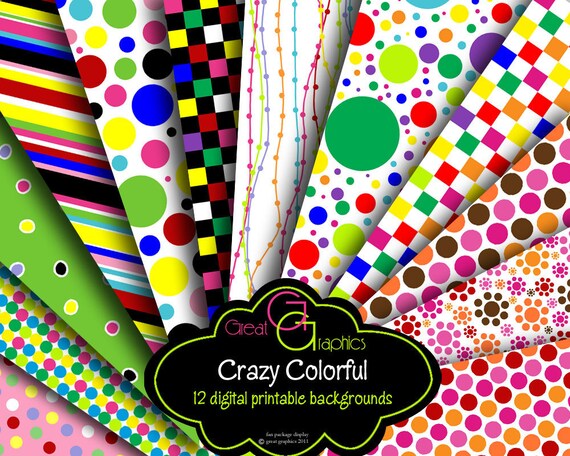 Party Paper Polka Dot Paper Digital Paper Printable Birthday Party Paper Invitation Paper Background - Instant Download Il_570xn