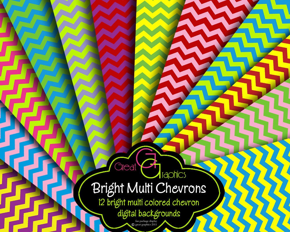 Chevron Digital Paper Chevron Paper Printable Chevron Background Chevron Printable Invitation Paper - Instant Download Il_570xn