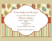 Autumn Leaves Baby Shower/Bridal Shower Invitation (Boy or Girl) Neutral Il_170x135