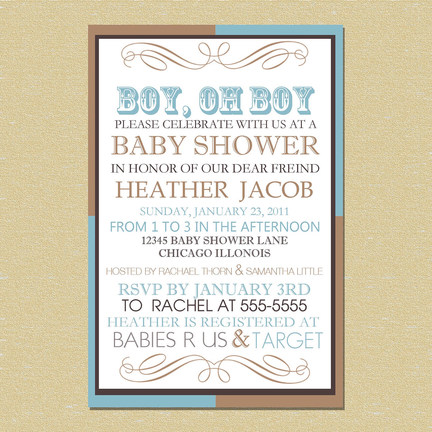 Custom Western Baby Shower Invitation (Boy or Girl) Il_570xn