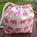 Toddler Backpack Lunch Bag - Pink Elephants