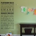 Playroom rules vinyl wall decal art