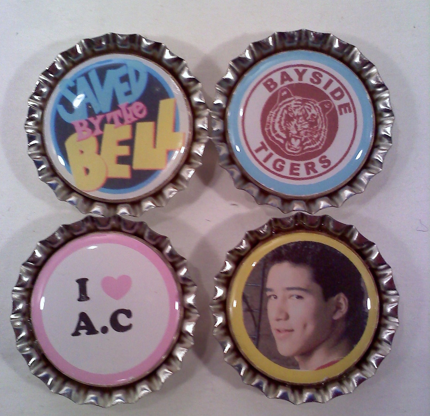 Saved By The Bell Bottlecap magnets, A.C. Slater