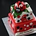 Ladybug Fondant Cake Topper and Matching Polka Dot and Age Cake Decorations Perfect for a Ladybug Party