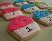 Cupcake shaped sugar cookies 1 dozen