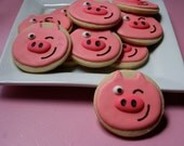 Pig winking 1 dozen cookies