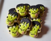 Frankenstein Love Mini Sugar Cookies 3 dozen