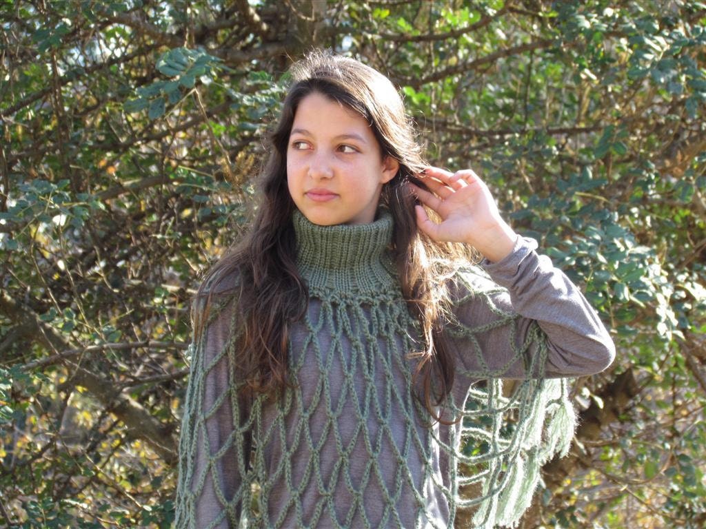 Crochet Poncho for Women and Girls Accessory Shawl Ponchos