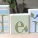 Elephant name block set with your initials or any other name- Hayden - Eli's elephant
