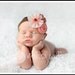 Vintage Inspired Newborn Headband..Baby Headband..Antique Triple Fabric Flower Headband..Newborn/Baby/Girl/Adult