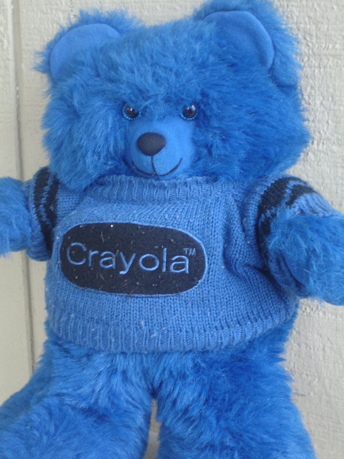 Vintage Crayola Crayon BLUE Bear 1986