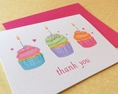 Cupcake Thank You Notes, 10-Count