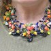 Smiling Sugar Skulls & Happy Hearts Wired Jewels Necklace WJ117