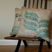 Handmade Coffee Sack Pillow