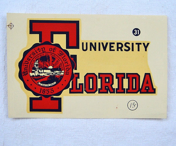 Vintage University of Florida Decal